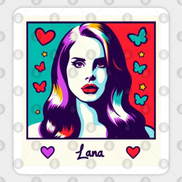 Lana Del Rey - Polaroid Picture Sticker by Tiger Mountain Design Co.